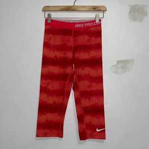Size S Women's Nike Orange Compression Leggings Cropped